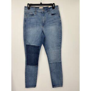 Universal Thread High Rise Skinny Patch Jean Stretch Size 8/29 Regular NEW